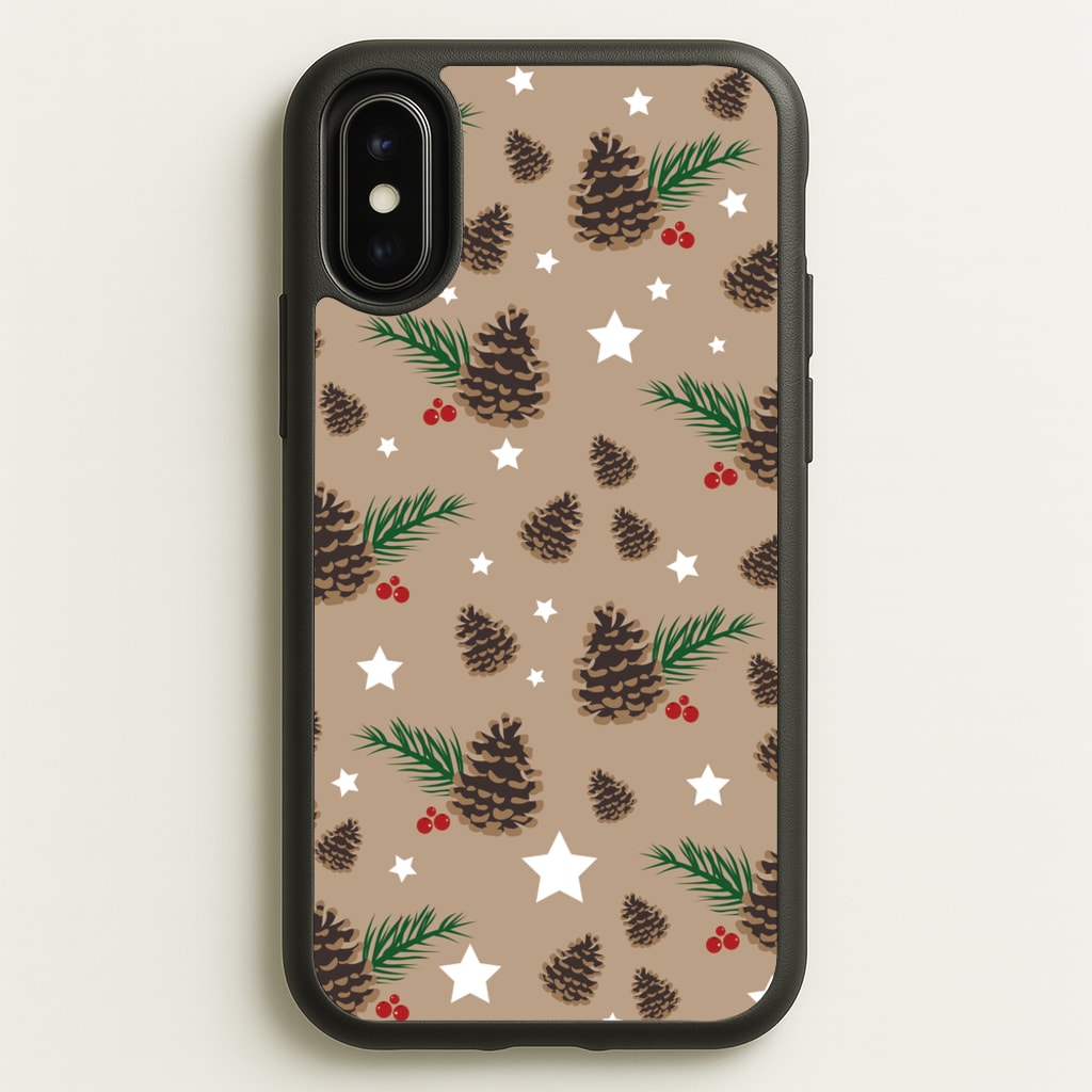 Acorn - Christmas Patterns  - Christmas Patterns Phone Case for iPhone X / XS
