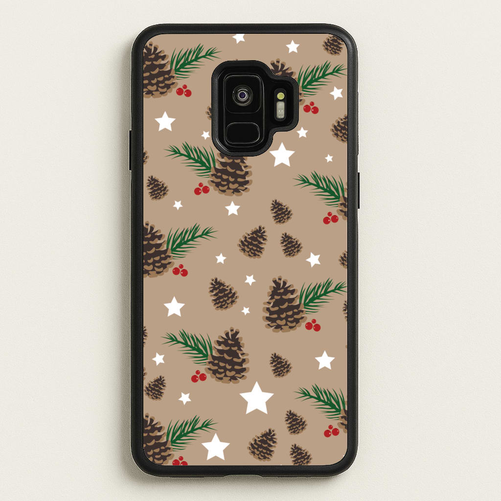Acorn - Christmas Patterns  - Christmas Patterns Phone Case for Galaxy S9