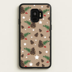 Acorn - Christmas Patterns  - Christmas Patterns Phone Case for Galaxy S9