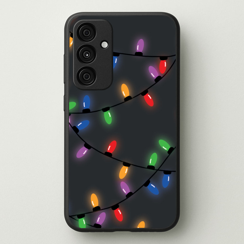 Rainbow Lights - Christmas Patterns  - Christmas Patterns Phone Case for Galaxy A55