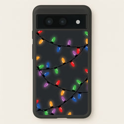 Rainbow Lights - Christmas Patterns  - Christmas Patterns Phone Case for Google Pixel 8a