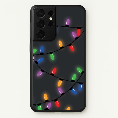 Rainbow Lights - Christmas Patterns  - Christmas Patterns Phone Case for Galaxy S21 Ultra