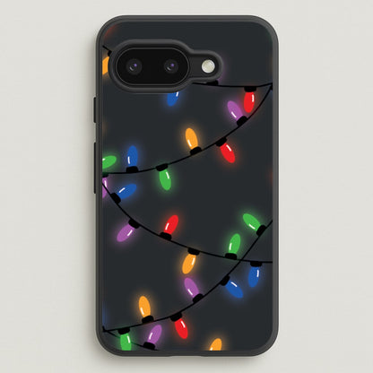 Rainbow Lights - Christmas Patterns  - Christmas Patterns Phone Case for Google Pixel 9a