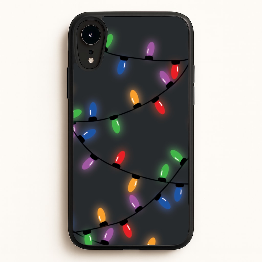 Rainbow Lights - Christmas Patterns  - Christmas Patterns Phone Case for iPhone XR