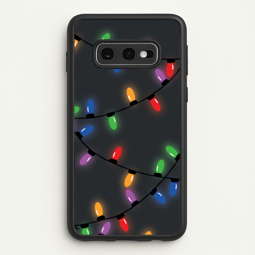 Rainbow Lights - Christmas Patterns  - Christmas Patterns Phone Case for Galaxy S10e