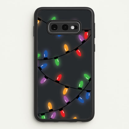 Rainbow Lights - Christmas Patterns  - Christmas Patterns Phone Case for Galaxy S10e