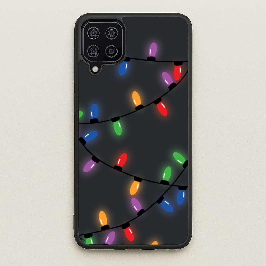 Rainbow Lights - Christmas Patterns  - Christmas Patterns Phone Case for Galaxy A12