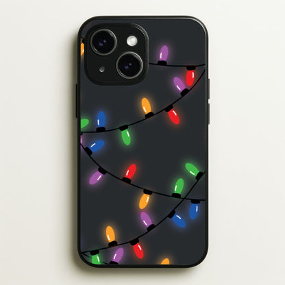 Rainbow Lights - Christmas Patterns  - Christmas Patterns Phone Case for iPhone 15