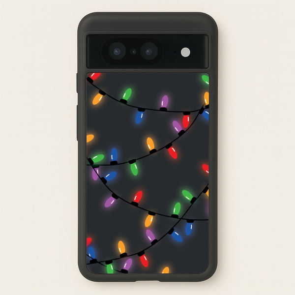 Rainbow Lights - Christmas Patterns  - Christmas Patterns Phone Case for Google Pixel 8