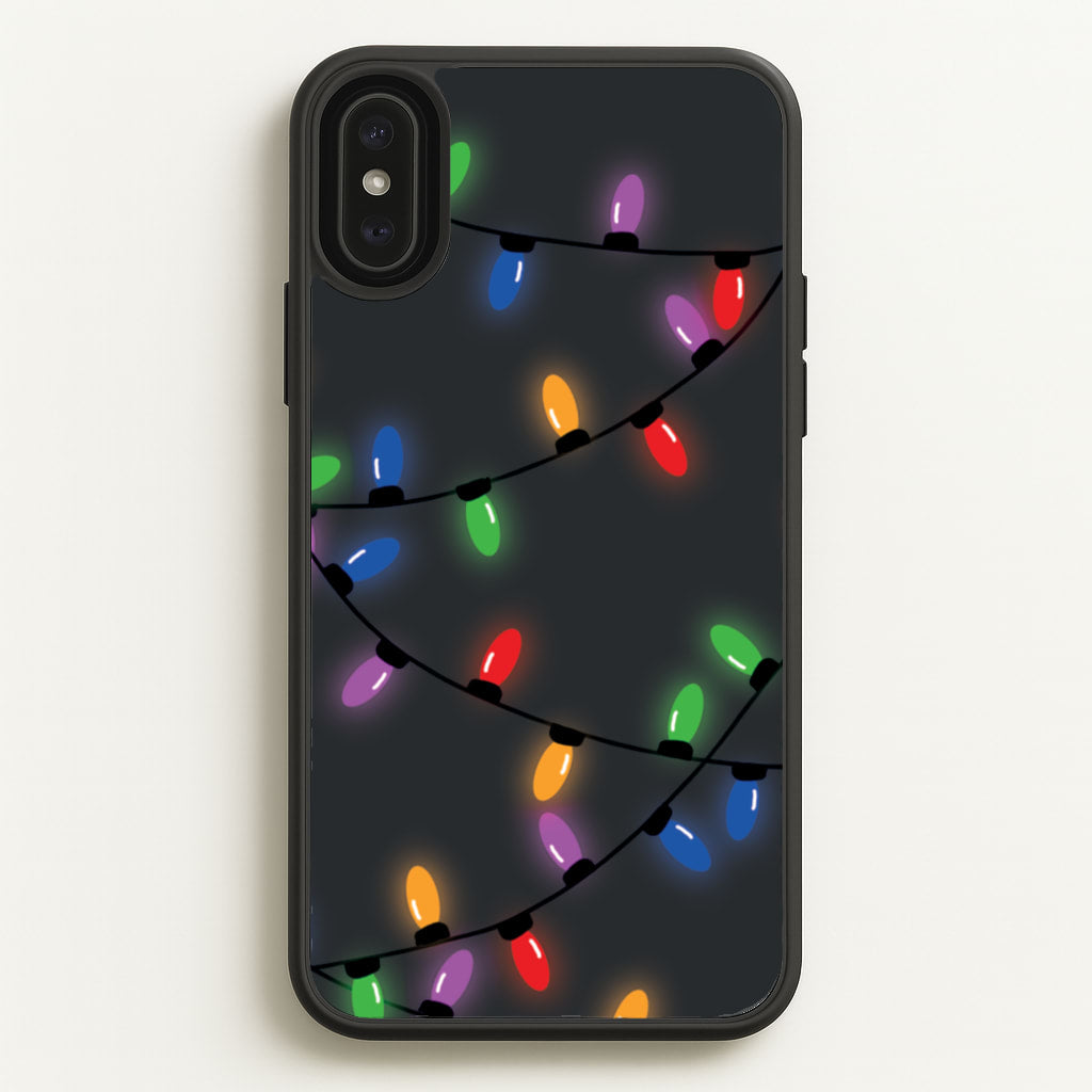 Rainbow Lights - Christmas Patterns  - Christmas Patterns Phone Case for iPhone XS Max