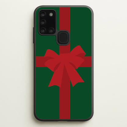 Xmas Bow - Christmas Patterns  - Christmas Patterns Phone Case for Galaxy A21s