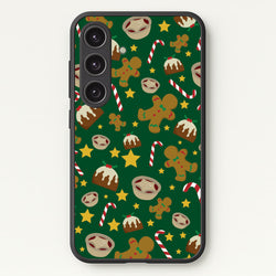 Festive - Christmas Patterns  - Christmas Patterns Phone Case for Galaxy S24FE