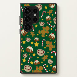 Festive - Christmas Patterns  - Christmas Patterns Phone Case for Galaxy S24 Ultra