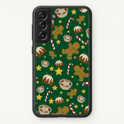 Festive - Christmas Patterns  - Christmas Patterns Phone Case for Galaxy S21