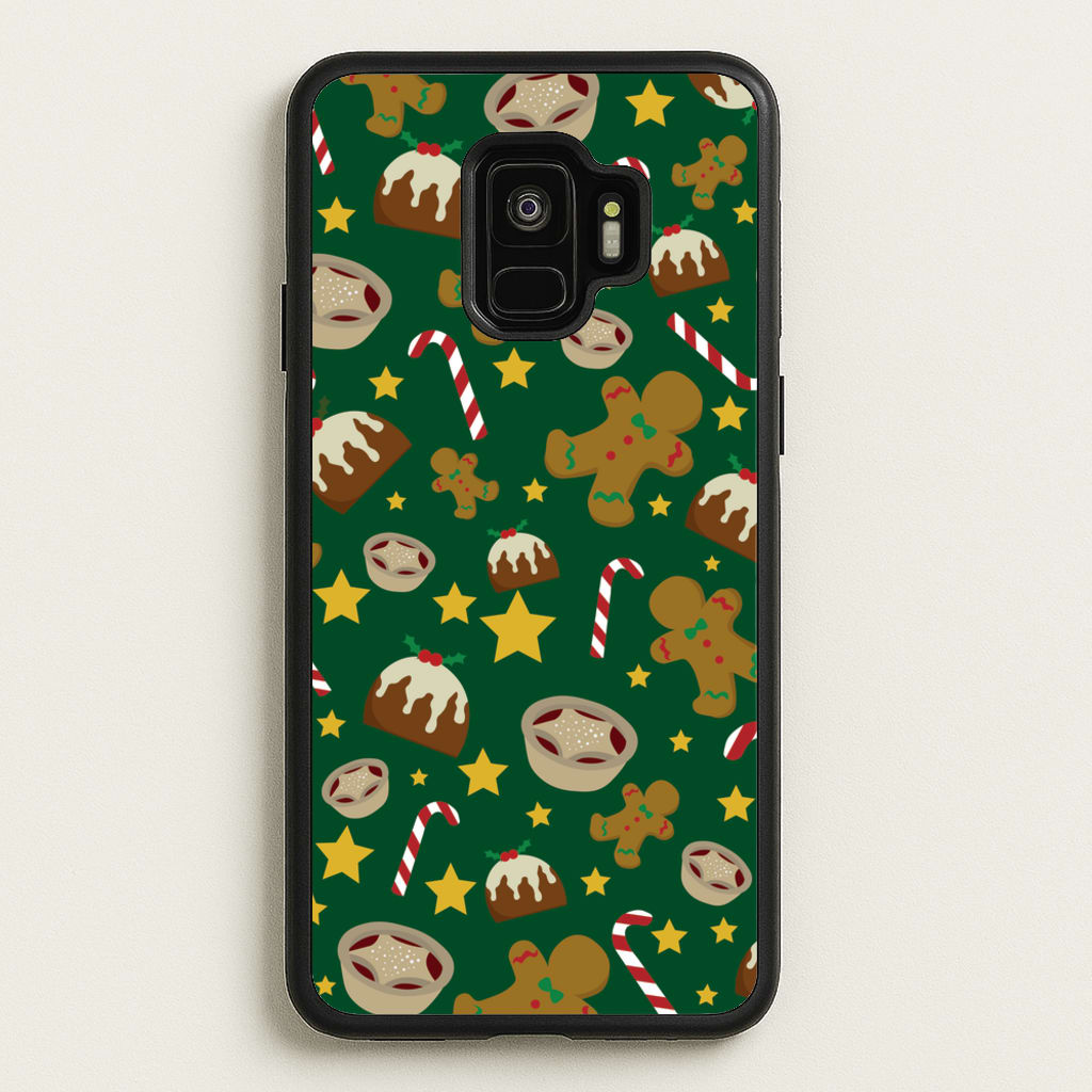 Festive - Christmas Patterns  - Christmas Patterns Phone Case for Galaxy S9