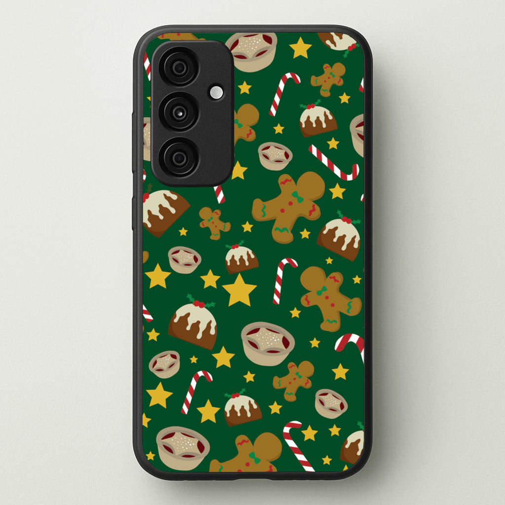 Festive - Christmas Patterns  - Christmas Patterns Phone Case for Galaxy A55