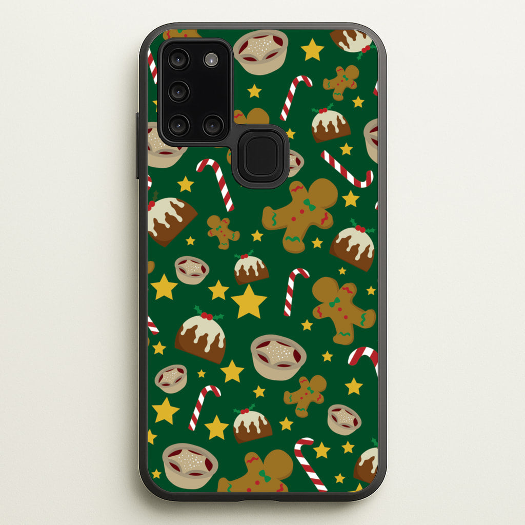 Festive - Christmas Patterns  - Christmas Patterns Phone Case for Galaxy A21s