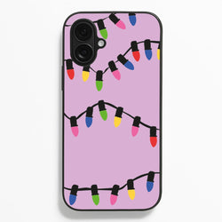 Pink Lights - Christmas Patterns  - Christmas Patterns Phone Case for iPhone 16 Plus