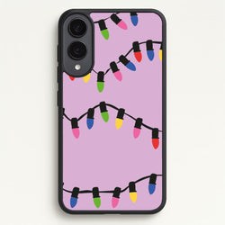 Pink Lights - Christmas Patterns  - Christmas Patterns Phone Case for Galaxy S25 Edge