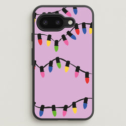 Pink Lights - Christmas Patterns  - Christmas Patterns Phone Case for Google Pixel 9a