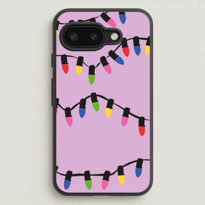 Pink Lights - Christmas Patterns  - Christmas Patterns Phone Case for Google Pixel 9a