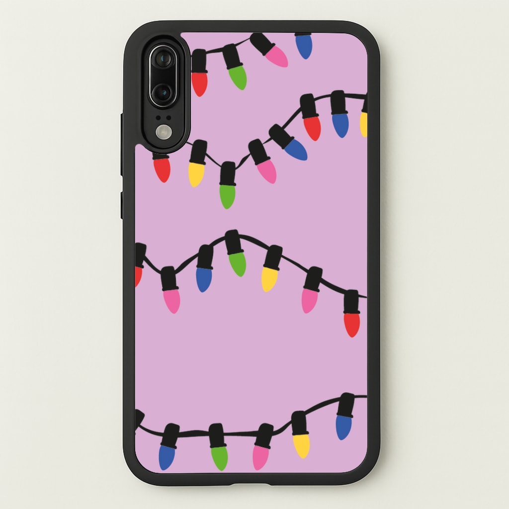 Pink Lights - Christmas Patterns  - Christmas Patterns Phone Case for Huawei P20