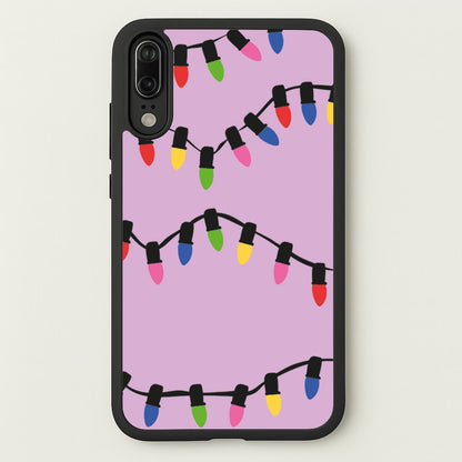 Pink Lights - Christmas Patterns  - Christmas Patterns Phone Case for Huawei P20