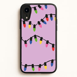 Pink Lights - Christmas Patterns  - Christmas Patterns Phone Case for iPhone XR