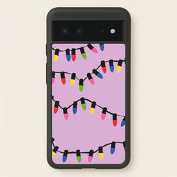 Pink Lights - Christmas Patterns  - Christmas Patterns Phone Case for Google Pixel 6