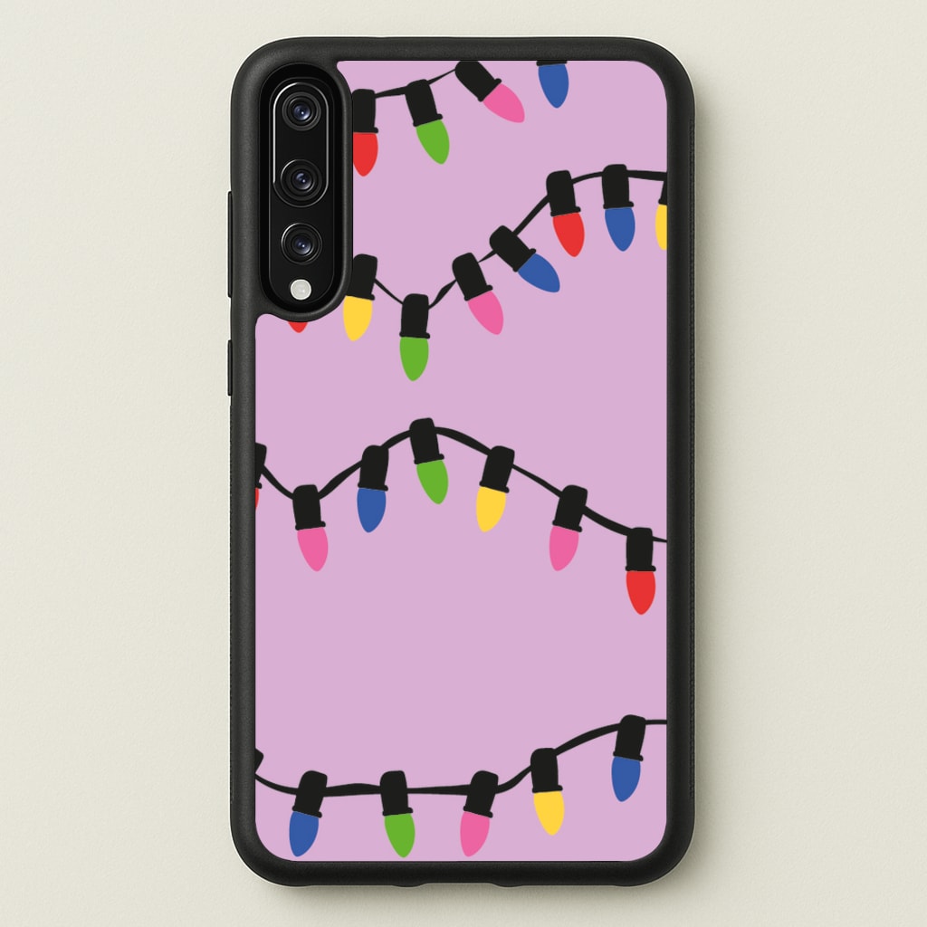 Pink Lights - Christmas Patterns  - Christmas Patterns Phone Case for Huawei P20 Pro