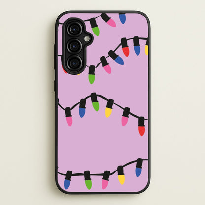 Pink Lights - Christmas Patterns  - Christmas Patterns Phone Case for Galaxy A54