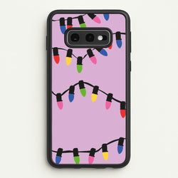 Pink Lights - Christmas Patterns  - Christmas Patterns Phone Case for Galaxy S10e