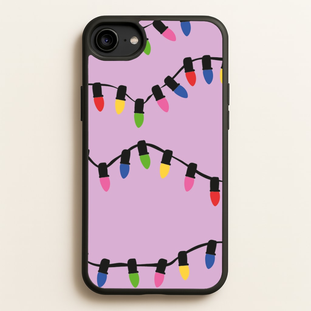 Pink Lights - Christmas Patterns  - Christmas Patterns Phone Case for iPhone 6 / 7 / 8 / SE