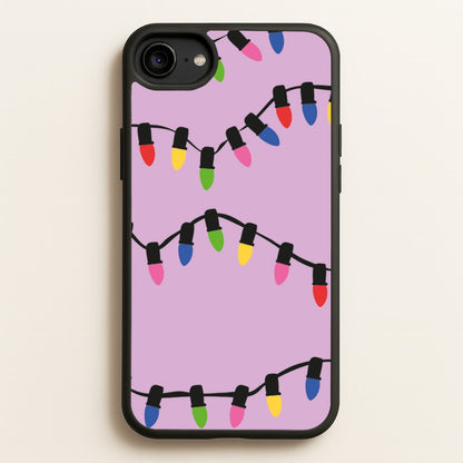 Pink Lights - Christmas Patterns  - Christmas Patterns Phone Case for iPhone 6 / 7 / 8 / SE