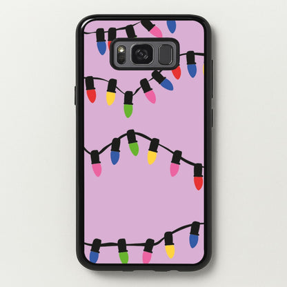 Pink Lights - Christmas Patterns  - Christmas Patterns Phone Case for Galaxy S8