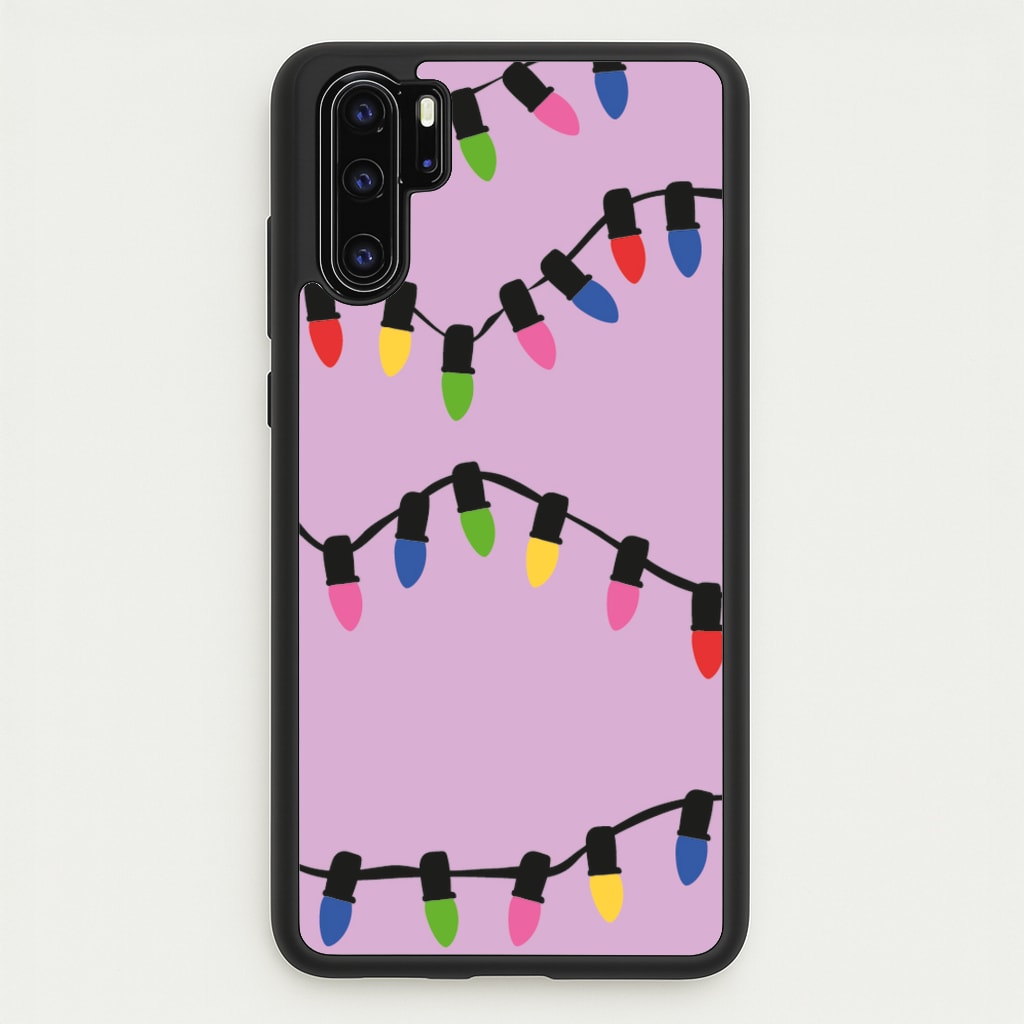 Pink Lights - Christmas Patterns  - Christmas Patterns Phone Case for Huawei P30 Pro