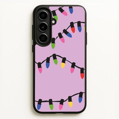 Pink Lights - Christmas Patterns  - Christmas Patterns Phone Case for Galaxy A56