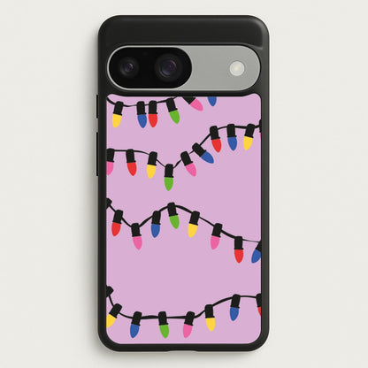 Pink Lights - Christmas Patterns  - Christmas Patterns Phone Case for Google Pixel 9 / 9 Pro