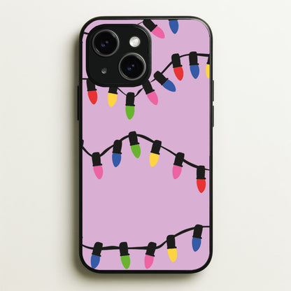 Pink Lights - Christmas Patterns  - Christmas Patterns Phone Case for iPhone 14 Plus