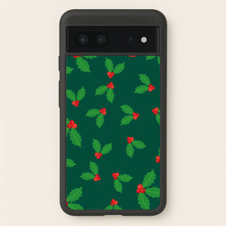 Holly - Christmas Patterns  - Christmas Patterns Phone Case for Google Pixel 7