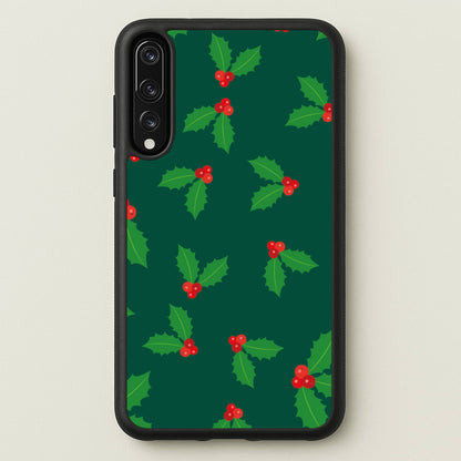 Holly - Christmas Patterns  - Christmas Patterns Phone Case for Huawei P20 Pro