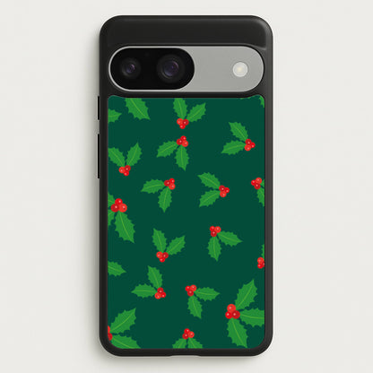 Holly - Christmas Patterns  - Christmas Patterns Phone Case for Google Pixel 9 / 9 Pro