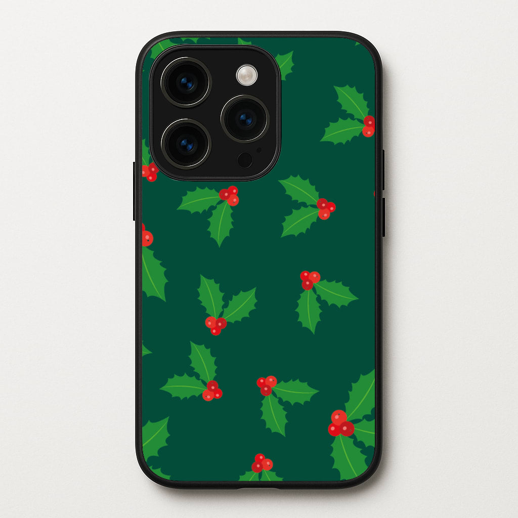 Holly - Christmas Patterns  - Christmas Patterns Phone Case for iPhone 14 Pro Max