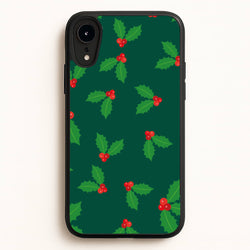 Holly - Christmas Patterns  - Christmas Patterns Phone Case for iPhone XR