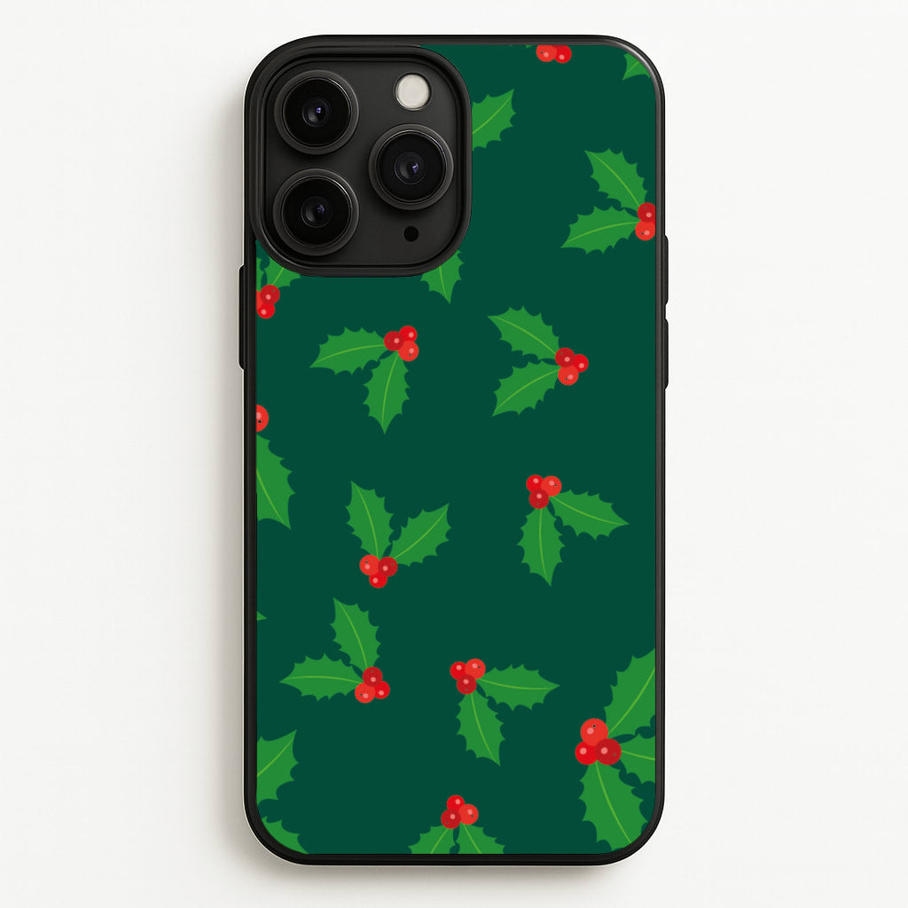 Holly - Christmas Patterns  - Christmas Patterns Phone Case for iPhone 11 Pro Max
