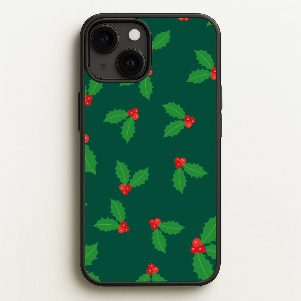 Holly - Christmas Patterns  - Christmas Patterns Phone Case for iPhone 13 Mini