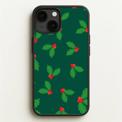 Holly - Christmas Patterns  - Christmas Patterns Phone Case for iPhone 13 Mini