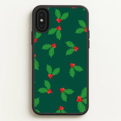 Holly - Christmas Patterns  - Christmas Patterns Phone Case for iPhone XS Max