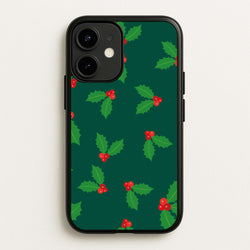 Holly - Christmas Patterns  - Christmas Patterns Phone Case for iPhone 12 Mini