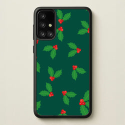 Holly - Christmas Patterns  - Christmas Patterns Phone Case for Galaxy A71